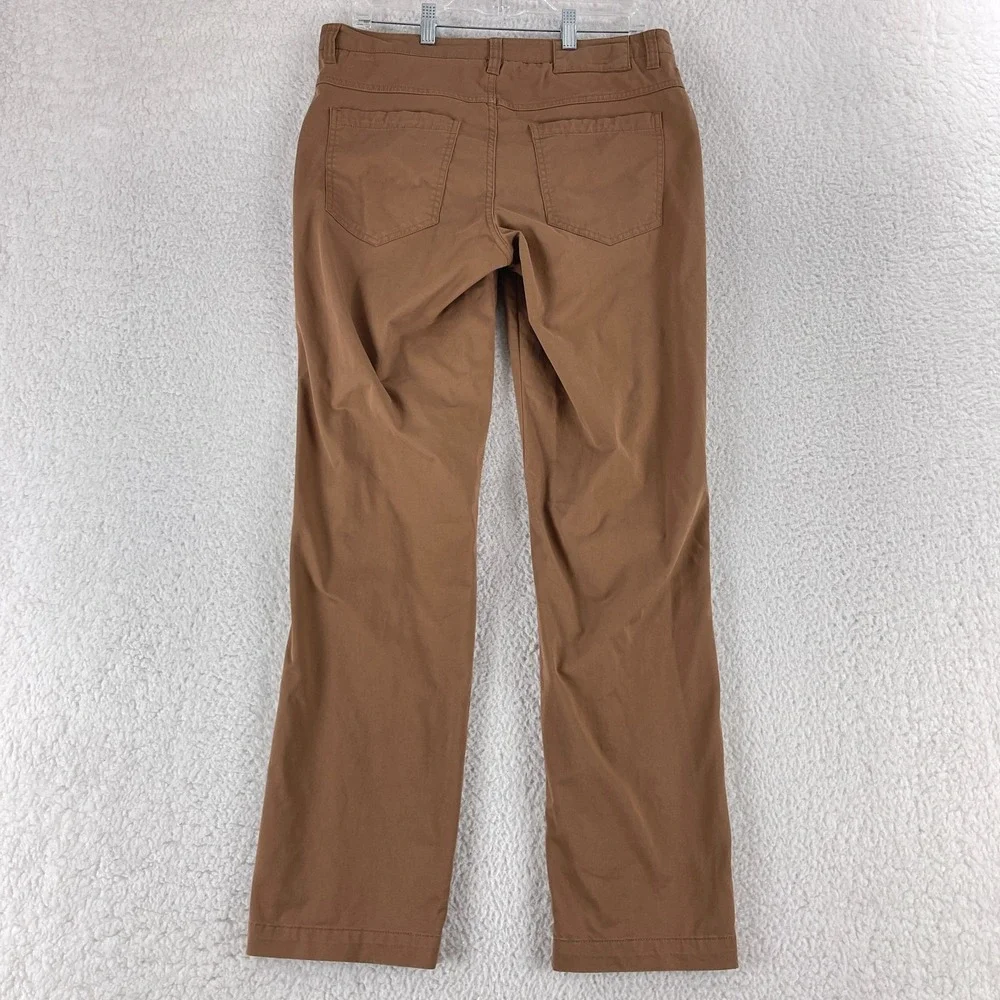 Bridge & Burn Brown Organic Cotton Chino Pants Mens Straight Leg Casual Size 32R